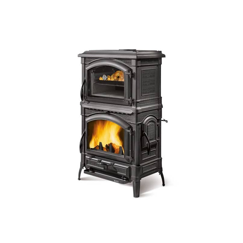 Houtkachel-Isotta-Forno-EVO3 Houtkachel Isotta Forno EVO – 11 kW – Anthrazit Schwarz – Bild 1