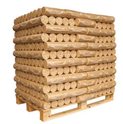 Piveteau Tages-Holzpresslinge – Palette mit 104 Paketen (9,65 kg)