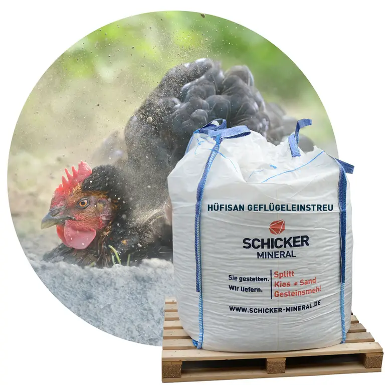 fiche-0ddc639773f0b0e2ebd2.webp Hüfisan Mineraleinstreu Geflügeleinstreu 1000 kg Big Bag – Bild 1