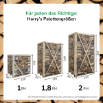 Brennholz Hartholz-Mix auf Palette – Bild 3