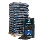 Galamio Holzhackschnitzel Schwarz 5-60 mm 60 l x 39 Sack