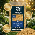 Galamio Holzhackschnitzel Gelb 5-60 mm 60 l x 39 Sack – Bild 3