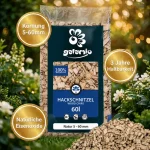 Galamio Holzhackschnitzel Natur 5-60 mm 60 l x 39 Sack – Bild 3